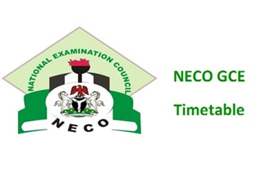 neco-gce-timetable