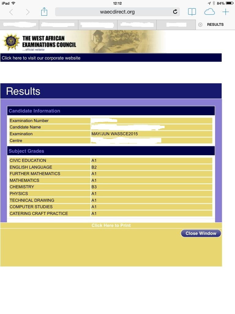 Waec subject combination for all courses