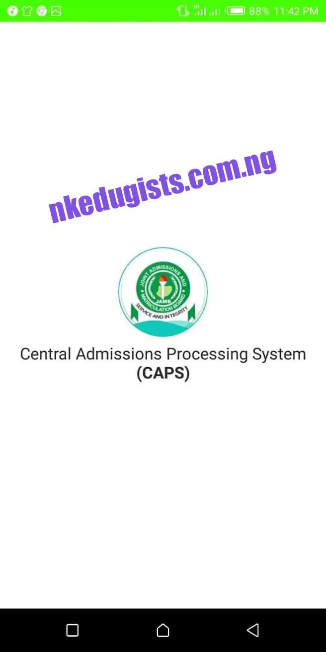 https://nkedugists.com/jamb-caps-mobile-app/ Jamb Central admission processing system