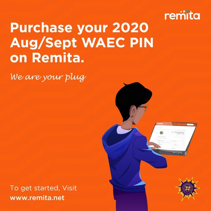 Purchase of Aug/Sept 2020 Waec Pin is Now Available On Remita