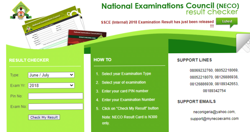 How to check BECE result