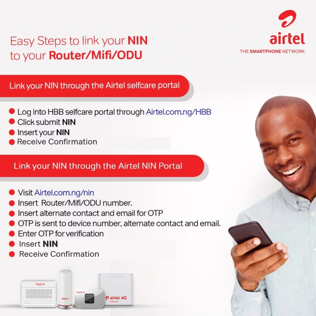 NIN CODE For Airtel and How To Link Airtel SIM with Your NIN Airtel NIN registration code
