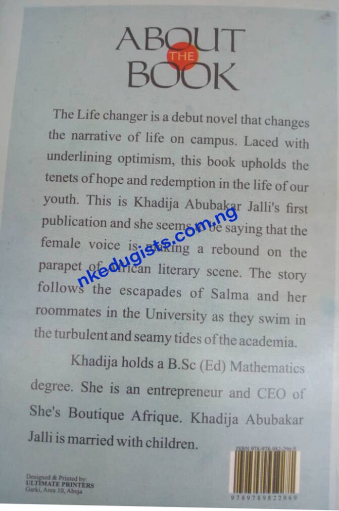 Jamb Novel The Life Changer