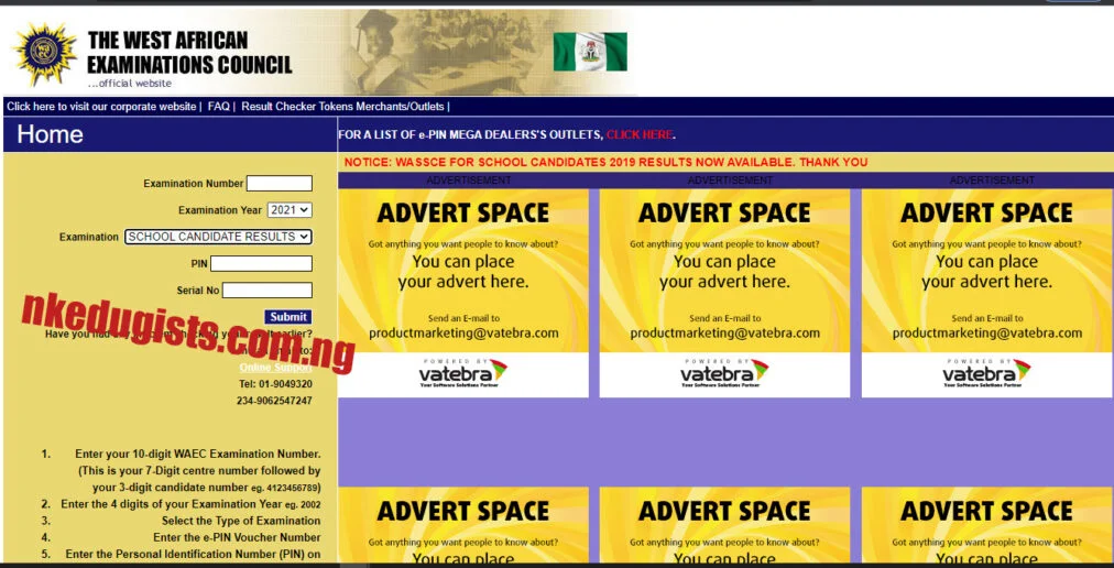 How To Check WAEC GCE Result With Free WAEC GCE Scratch Card at a Cheaper Price Method On How To Check WAEC GCE Result