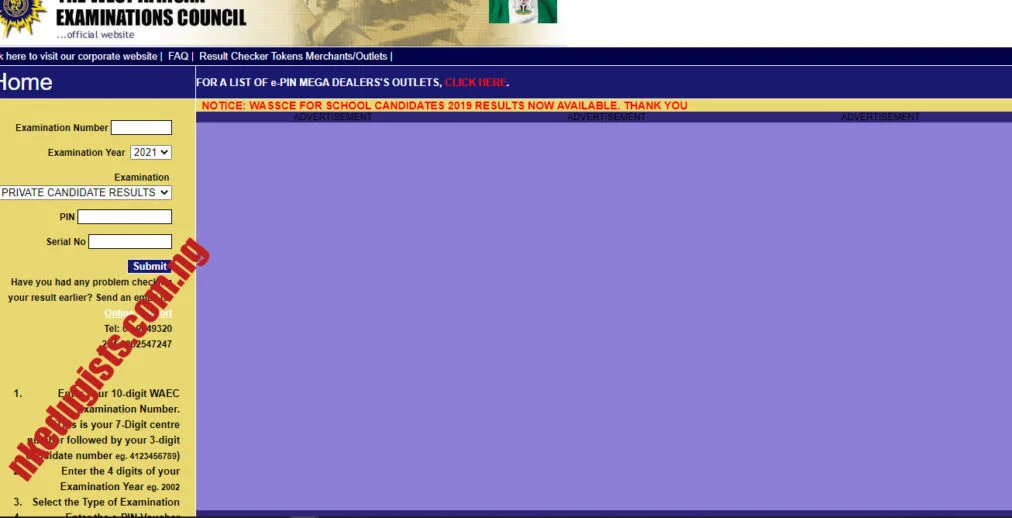 Method On How To Check WAEC GCE Result Method On How To Check WAEC GCE Result