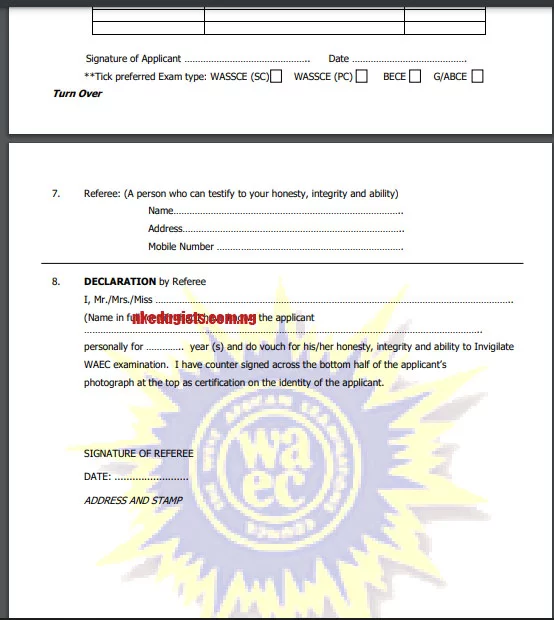 applying for waec exam invigilator