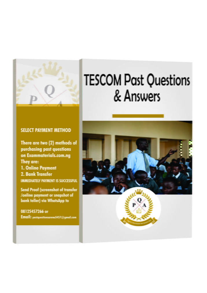 TESCOM CBT Exams Past Questions