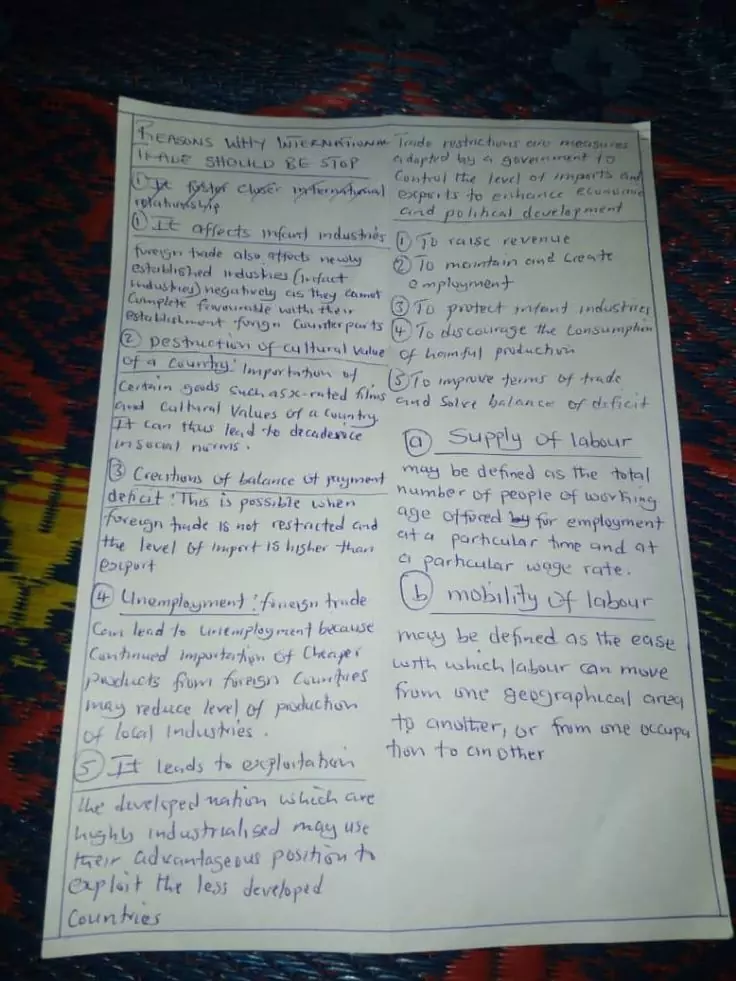 NECO GCE ECONOMICS QUESTIONS AND ANSWERS