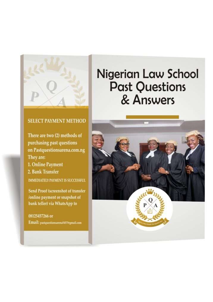 Nigeria Law School Exam Past Question