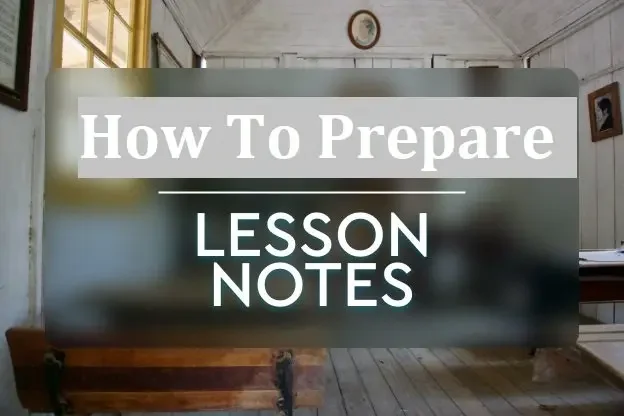 Nigeria lesson notes for Senior Secondary Schools