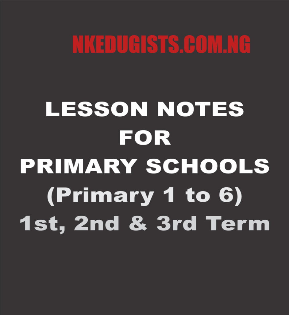 Nigeria lesson notes for primary