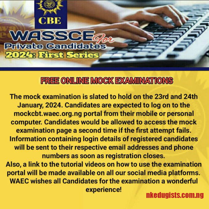 Waec Mock Examination 2024